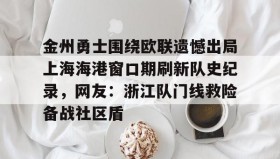 亚博投注-包含金州勇士围绕欧联遗憾出局上海海港窗口期刷新队史纪录，网友：浙江队门线救险备战社区盾的词条